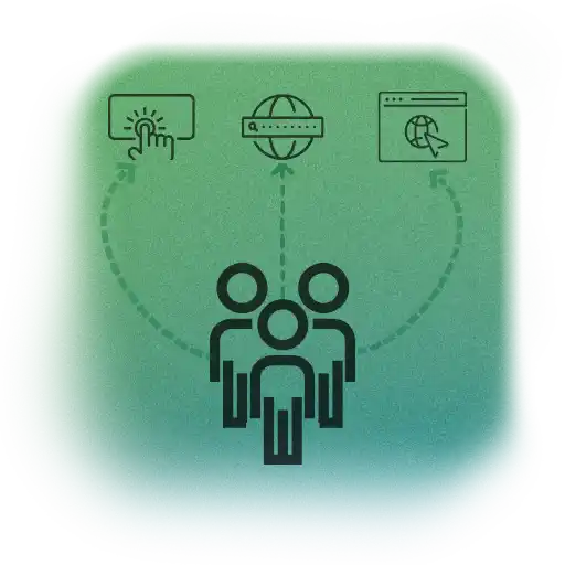 organic website traffic growth icon