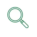 SEO growth with website and magnifying glass