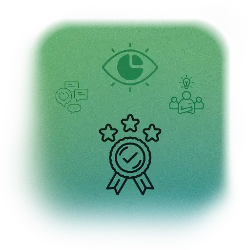 Improved brand visibility icon