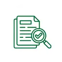 Illustration representing on-page SEO review of titles, headings, metadata, keyword targeting, and content alignment with search intent