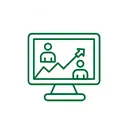 Illustration showing consistent traffic and lead growth from long-term SEO strategies