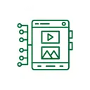 Illustration showing SEO content strategy that builds service pages, area pages, and supporting content to expand keyword reach and strengthen market authority.