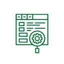Illustration showing on-page SEO optimization that improves headings, keyword placement, metadata, service copy, internal linking, and page structure to strengthen ranking potential and search relevance.