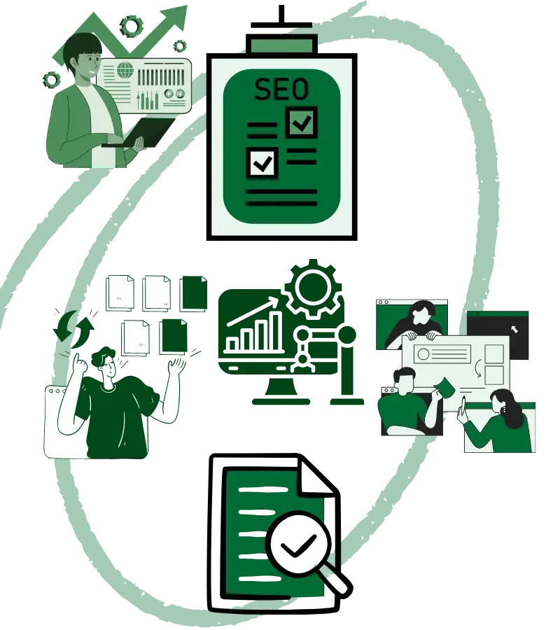 Illustration showing why contractor SEO matters in Queens, highlighting renovation and remodeling searches, local service visibility, and increased high-quality leads