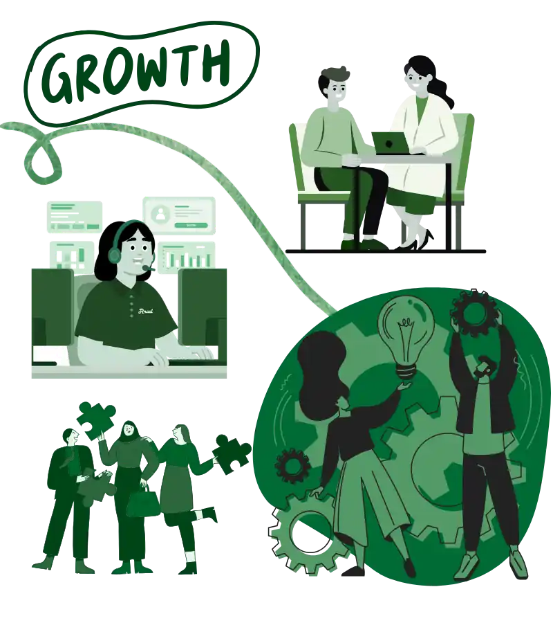 Illustration showing an effective dental SEO structure with treatment pages, local targeting, doctor trust content, and clear appointment-focused calls to action