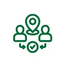 Illustration showing local SEO improvements that enhance geographic targeting, location relevance, and map visibility to help a dental practice rank in local and nearby search results.