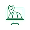 Illustration showing local SEO optimization that improves website visibility and local relevance to help a business rank for service-based and area-based searches in Staten Island.