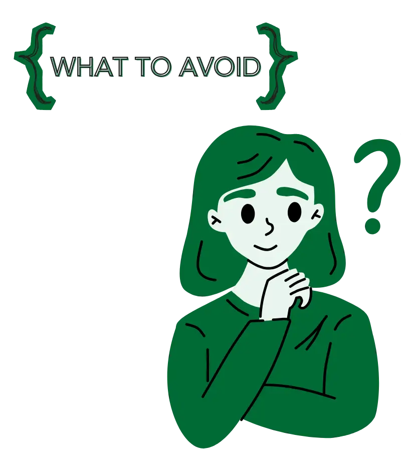 Illustration of avoiding black hat SEO tactics like paid links, PBNs, and spam backlinks