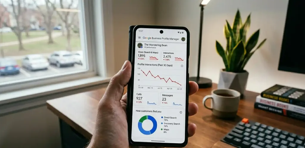 Google Business Profile ranking drop after Google update showing Map Pack visibility decline