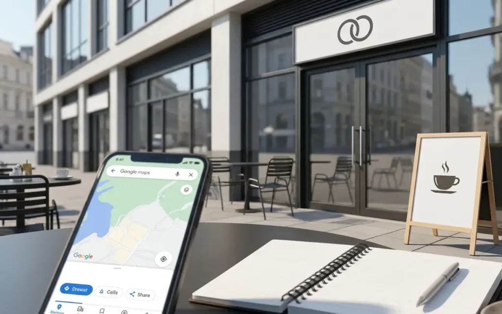 Local business storefront illustrating Reddit discussions about local SEO performance and Google Business Profile visibility