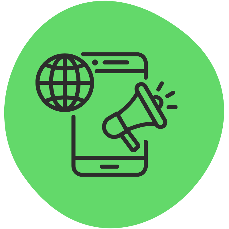 Digital marketing services icon