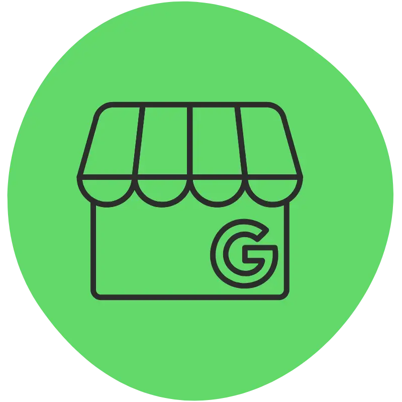 Illustration showing optimization of a Google Business Profile with accurate business info, photos, categories, and services to improve local search visibility in NYC
