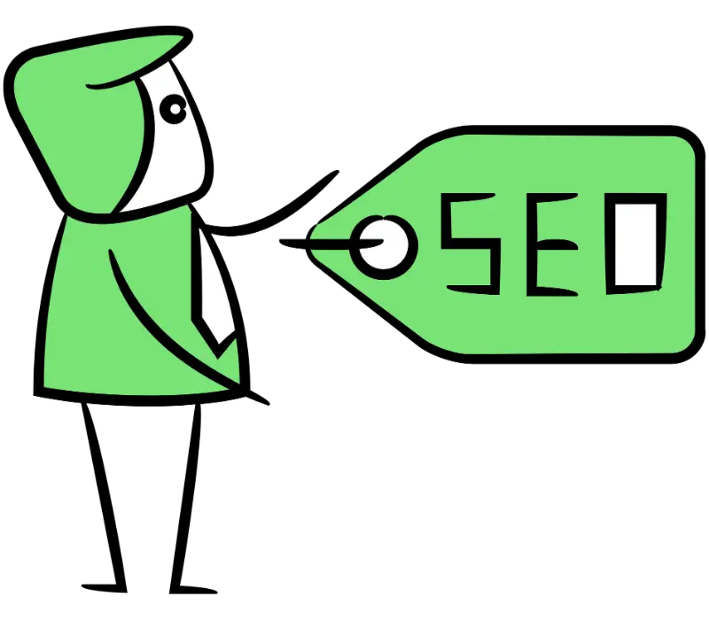 On-page SEO elements including headings, search terms, alt text, and internal links