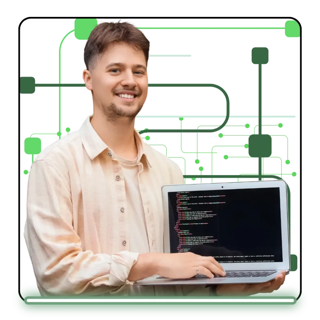 Software developer creating custom software solutions for businesses