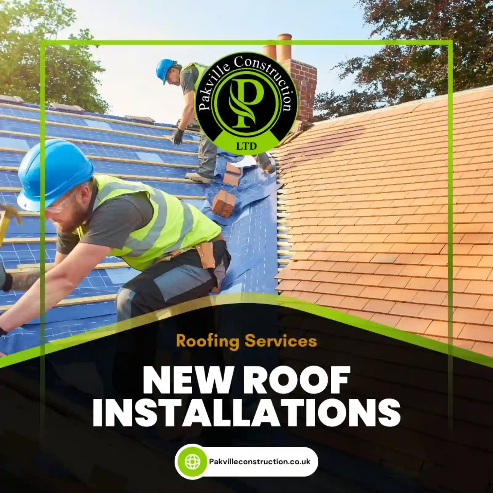 Pakville Construction promotional social media graphic by Thrive SEO NYC