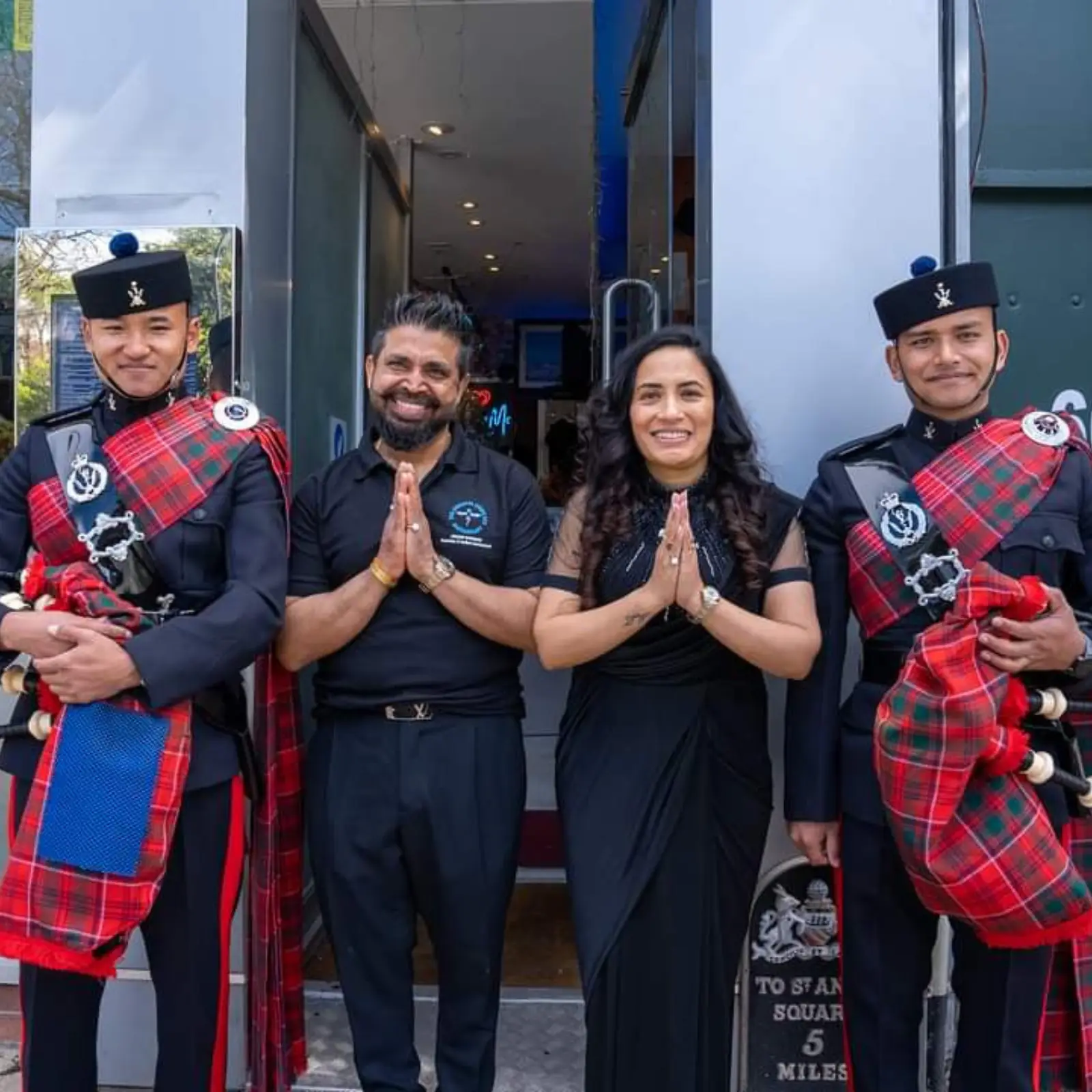 Third Eye Restaurant owners welcoming guests