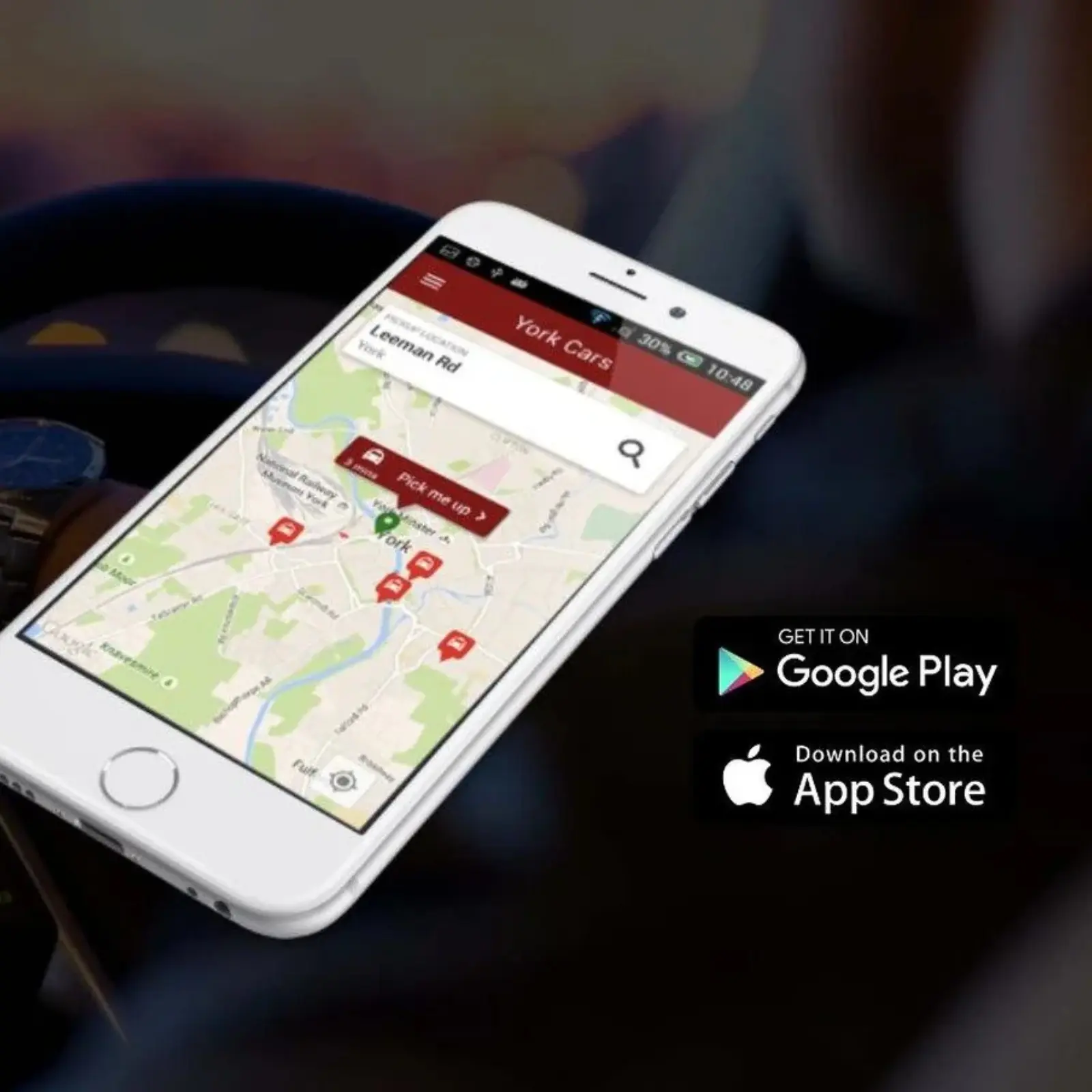 York Cars new booking app social media post by Thrive SEO NYC